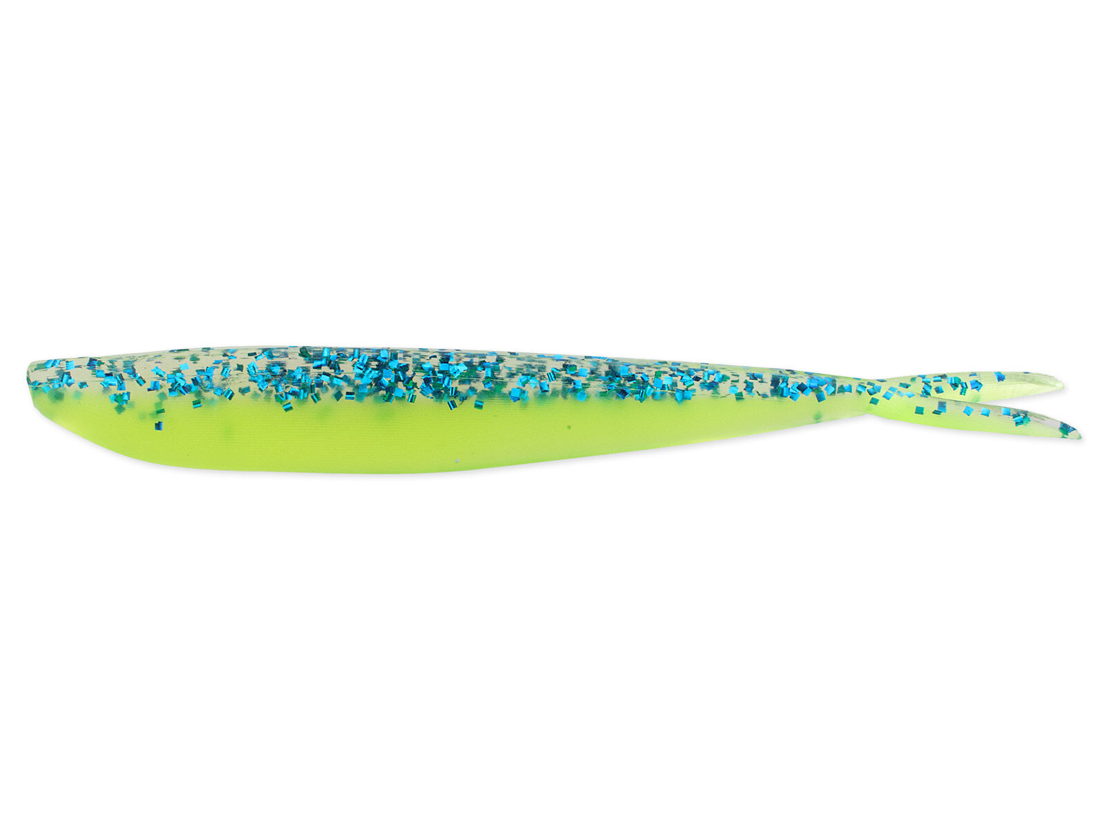 4" Fin-S Fish - Blue Chartreuse
