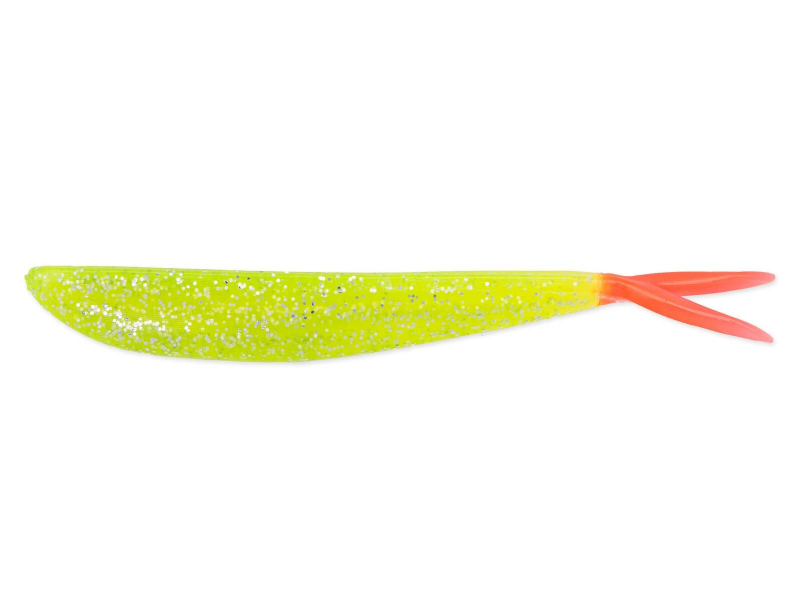 4" Fin-S Fish (Tail Colors) - Chartreuse Flake FT