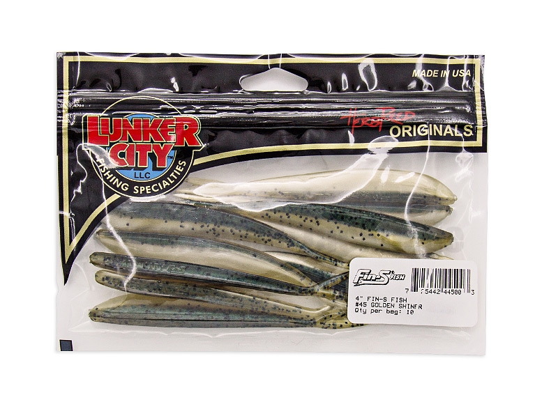 Promo: Leurre Lunker City Fin-S 4 Black par 10