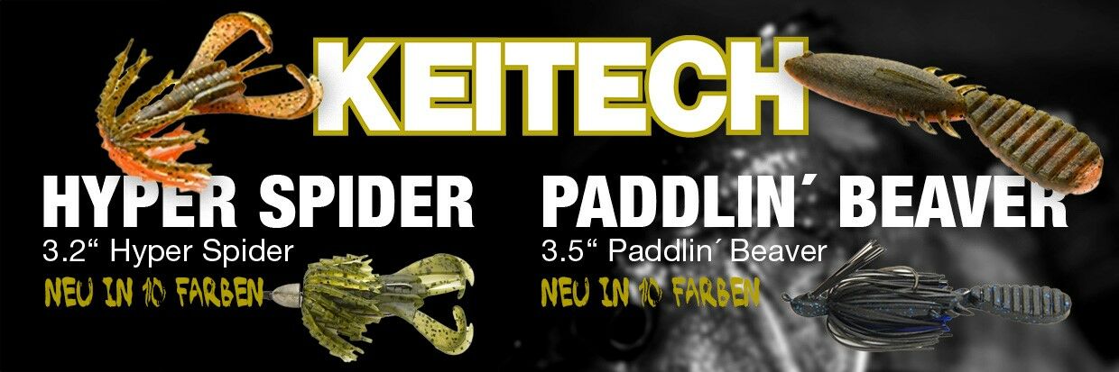 KEITECH Hyper Spider - Strong Finesse Bait und Paddlin...