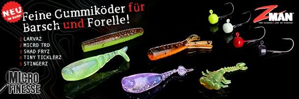 Z-MAN Micro Finesse Gummiköder und Jigs