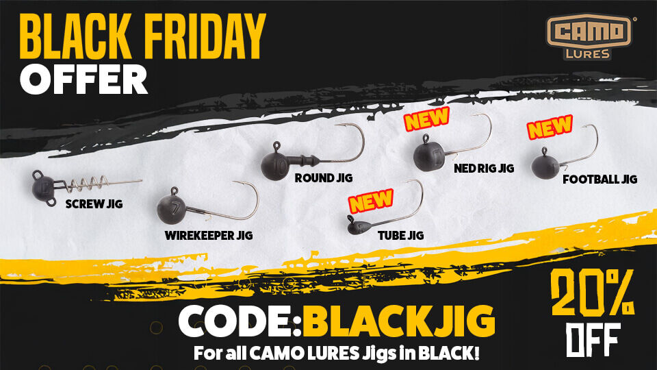 Black Friday - 20% discount on CAMO BLACK Jigs