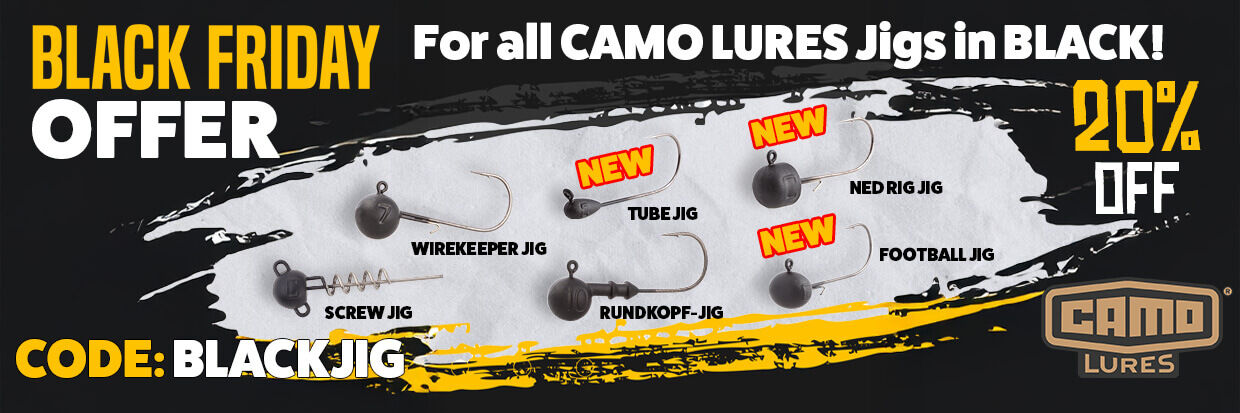Black Friday - 20% discount on CAMO BLACK Jigs
