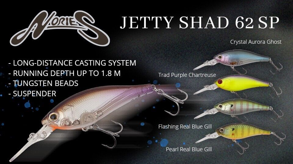 NORIES Jetty Shad 62SP new colors