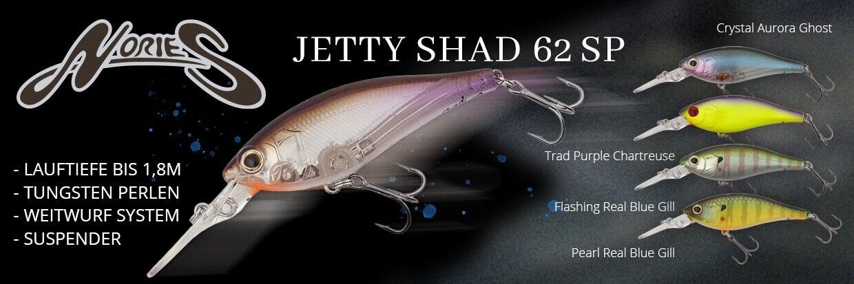 NORIES Jetty Shad 62SP neue Farben
