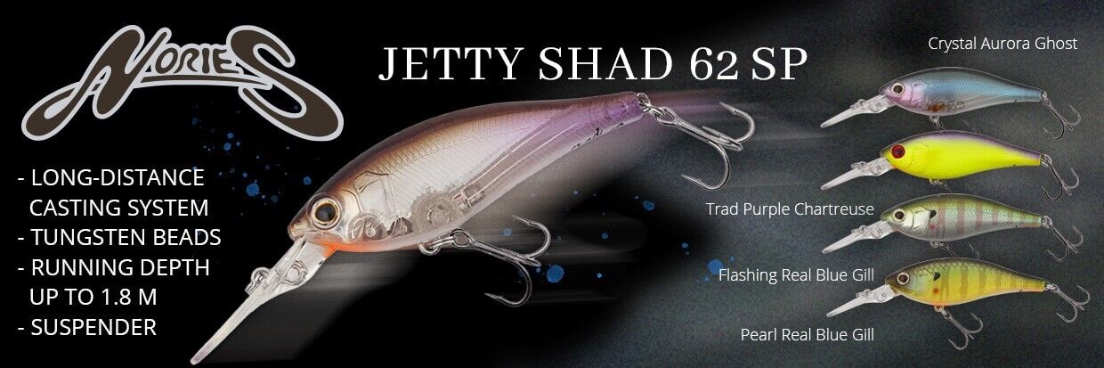 NORIES Jetty Shad 62SP new colors