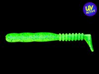 2" Rockvibe Shad - Chartreuse Silver Glitter