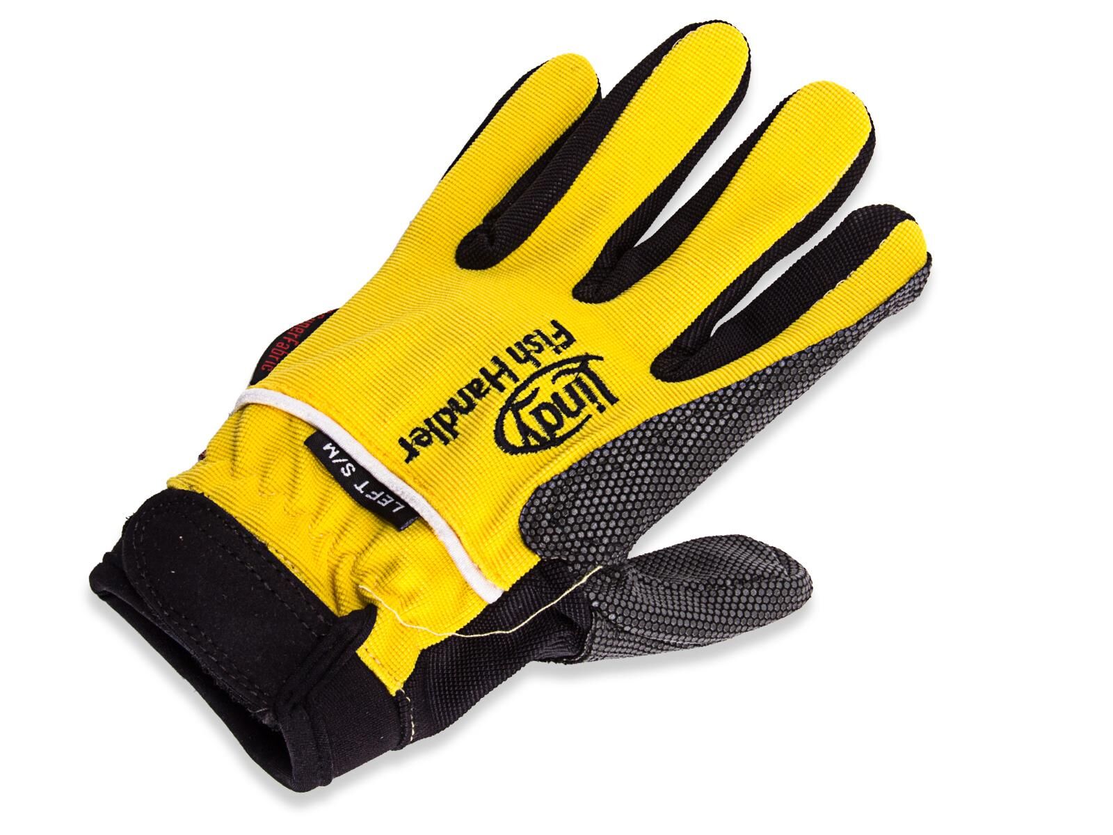 Lindy Fish Handling Glove (Small/Medium, Yellow, Left-hand) in Dubai - UAE