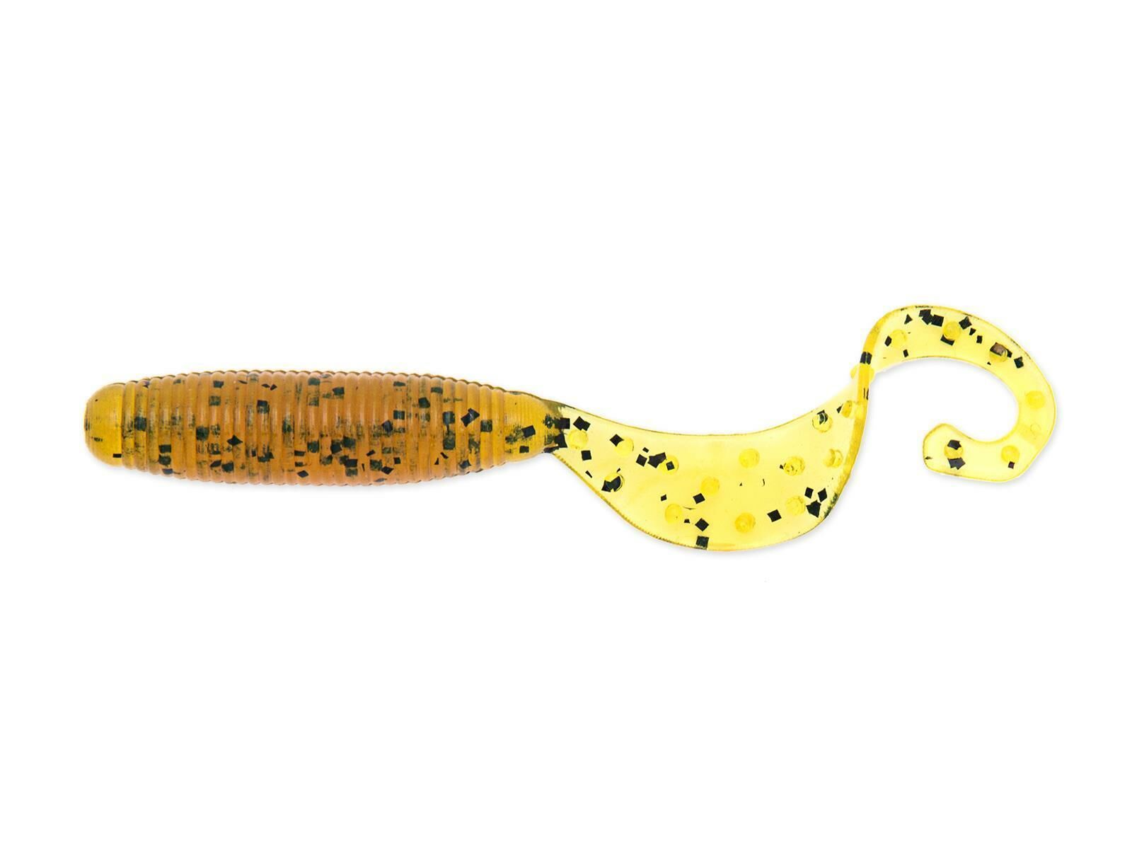 2" Fat G-Tail Grub - Motoroil Pepper