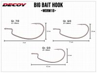 Big Bait Hook Worm18 - Size 6/0
