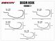 Diggin Hook Worm21 - Size 2/0