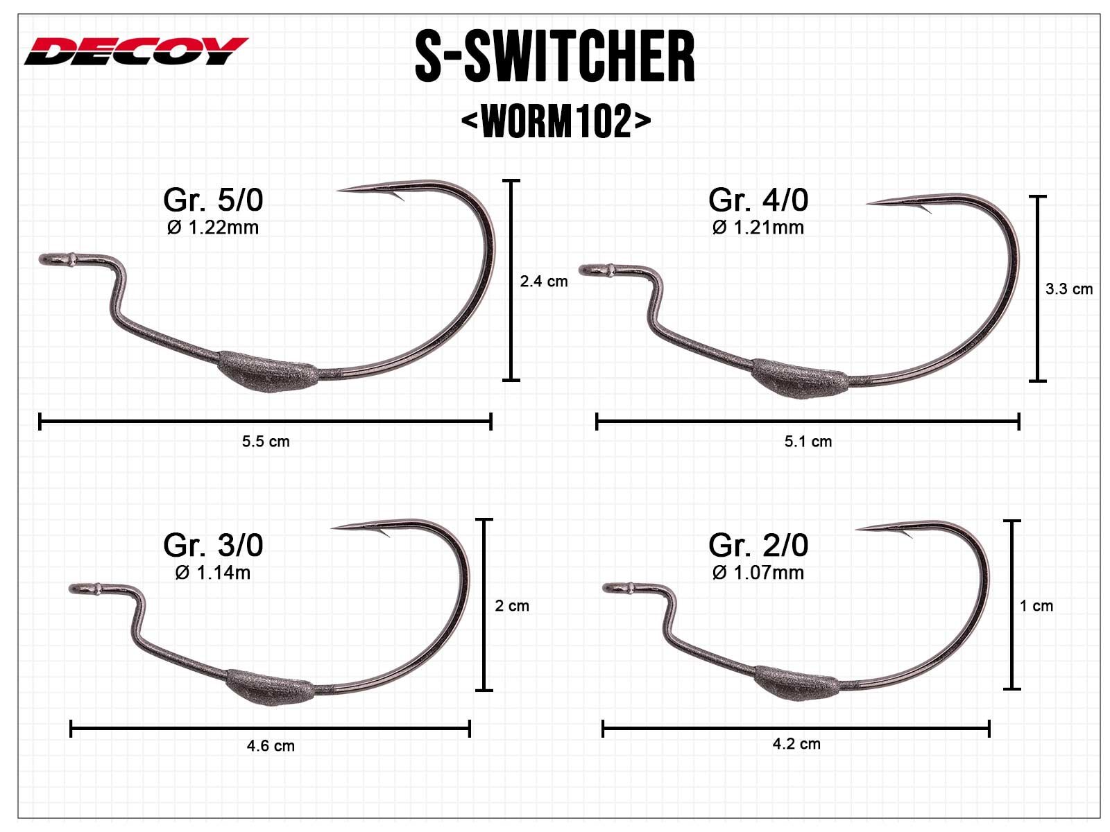 S-Switcher Worm102 - Gr. 3/0 (1.0g)