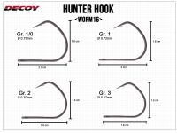 Hunter Hook Worm16 - Gr. 1/0