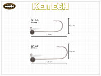 Tungsten Football Shaky Head - Size 2/0 (3.5g)