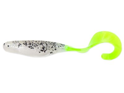 4" Curly Shad - S & P Silver Phantom CT