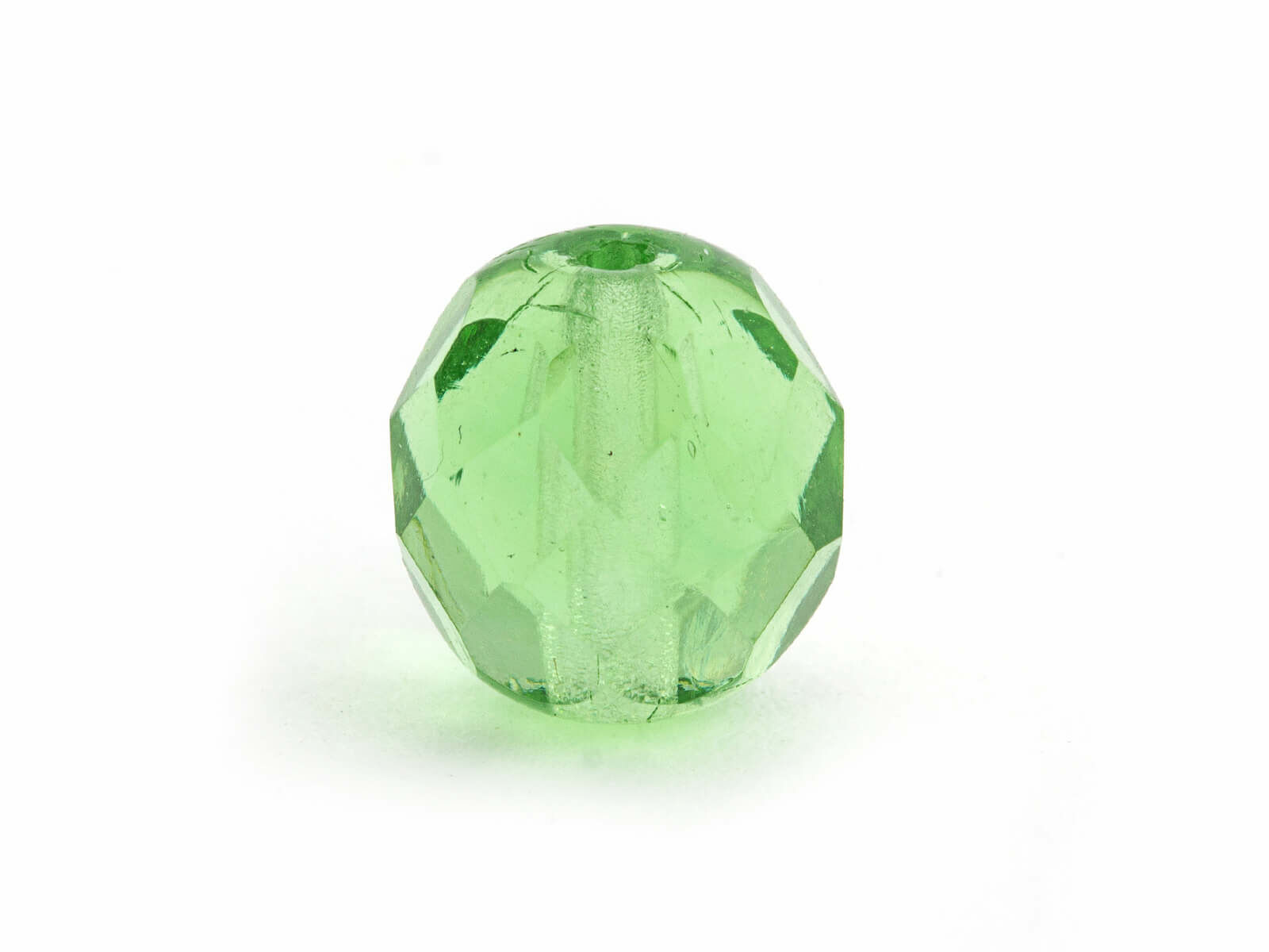 8 mm facettierte Glasperlen - Chartreuse (10 Stk.)