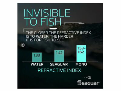 Seaguar Invizx 100% Fluorocarbon Fishing Line Clear CHOOSE YOUR
