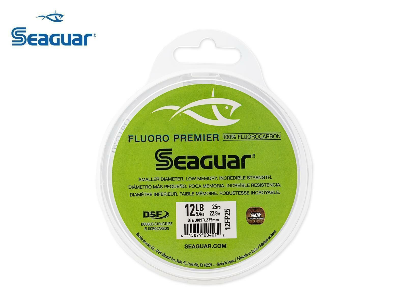 Seaguar Fluoro Premier Fluorocarbon Leader, 80-lb.
