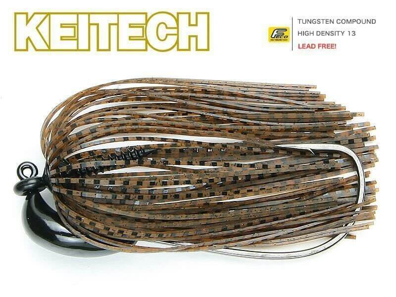 Rubber Jig Model III - Green Pumpkin Tiger 7.0g (1/4 oz.)