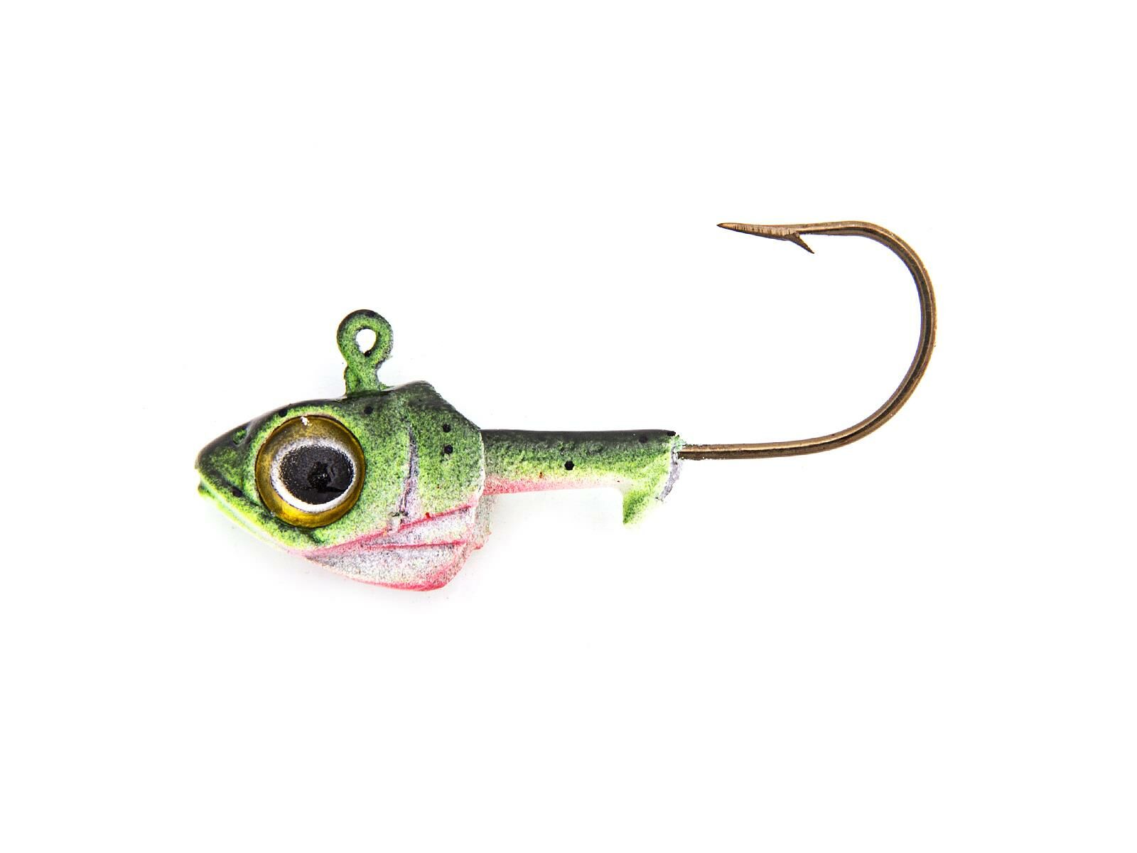 7g Paddle Fry Jighead - Chartreuse