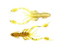 4&quot; Ring Shrimp - Motoroil PP. / Chartreuse