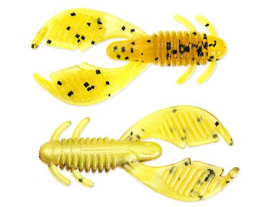 2" Ax Craw Mini - Motoroil PP. / Chartreuse