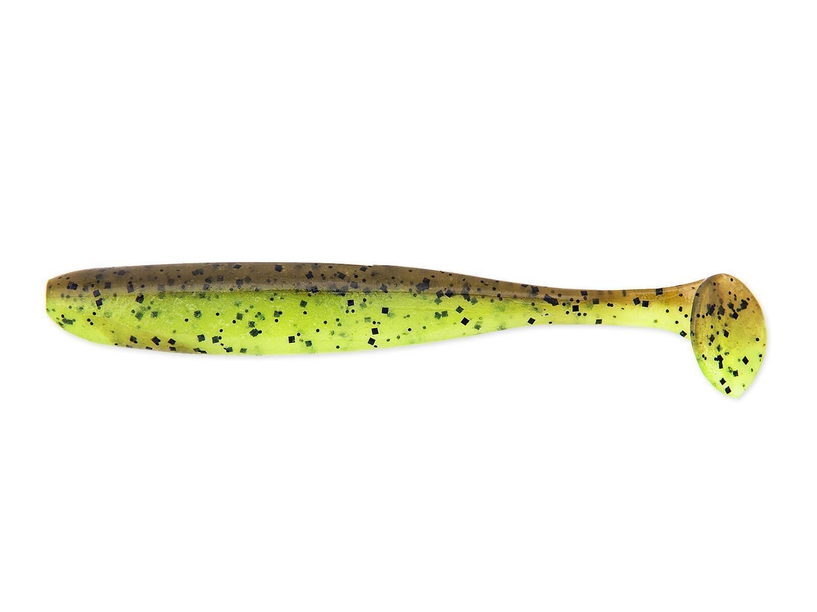 2" Easy Shiner - Green Pumpkin / Chartreuse