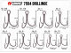 VMC 2X Inline trebles 7554 BN - Size 12