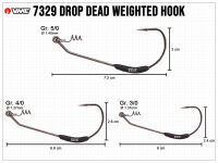 VMC Mystic Drop Dead Weighted Hooks (7329DD)