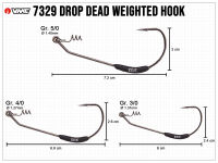 VMC Drop Dead Weighted Hooks - Size 3/0 (2g)