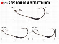 VMC Drop Dead Weighted Hooks - Size 5/0 (3.5g)