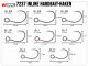 VMC Light Inline Hooks (7237) - Size 4