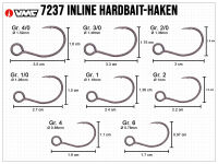 VMC Light Inline Hooks (7237) - Size 1/0