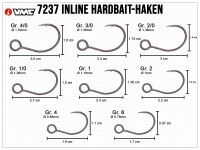 VMC Light Inline Hooks (7237) - Size 2/0