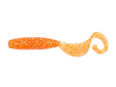 4" Fat G-Tail Grub - Chika Chika Orange