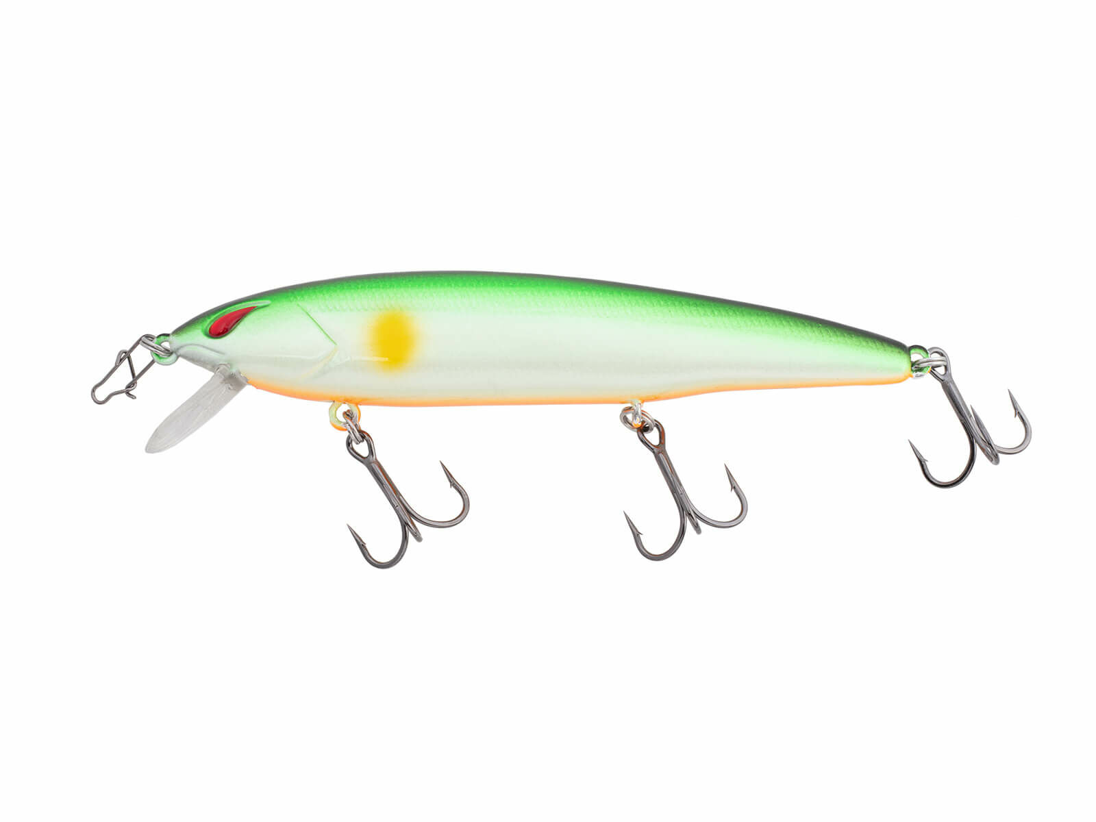 Laydown Minnow Regular (298) Lime Ayu/Orange Belly