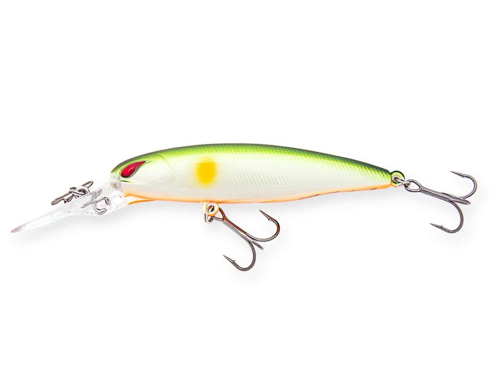 Laydown Minnow Deep JW - Lime Ayu/Orange Belly