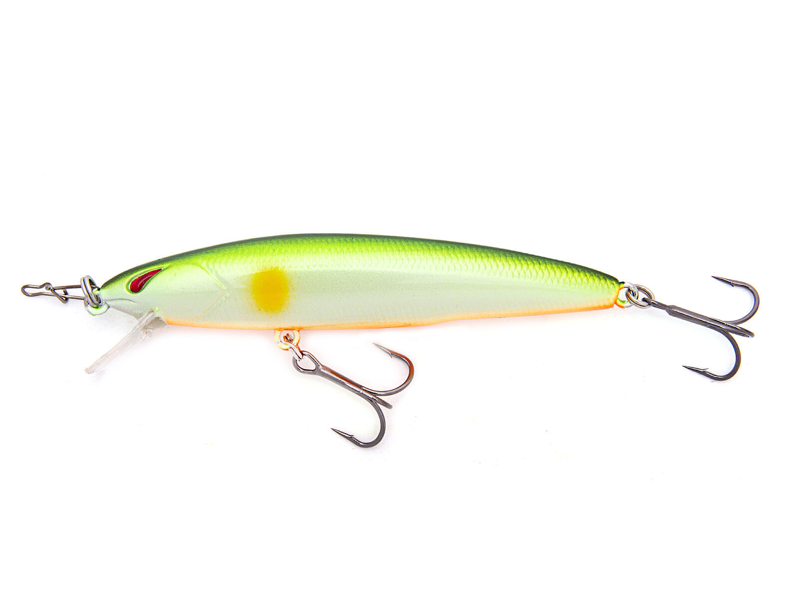 Laydown Minnow Just Wakasagi (298) Lime Ayu/Orange Belly