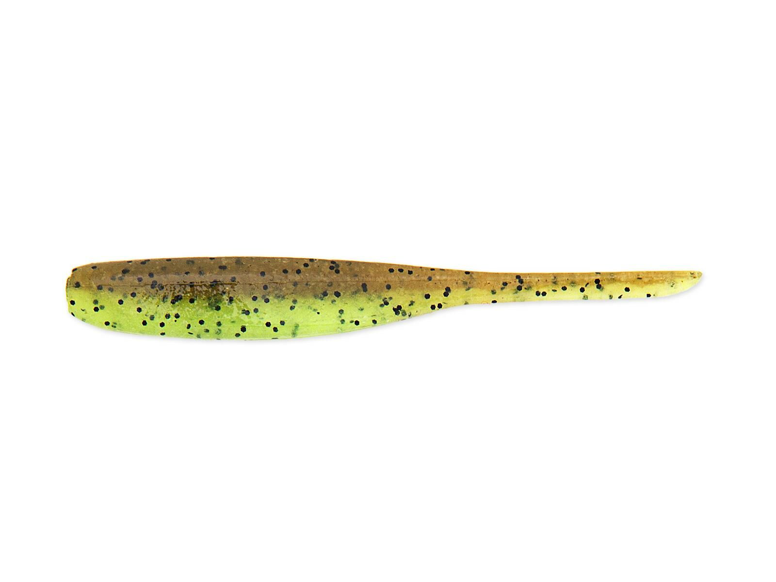 2" Shad Impact - Green Pumpkin / Chartreuse