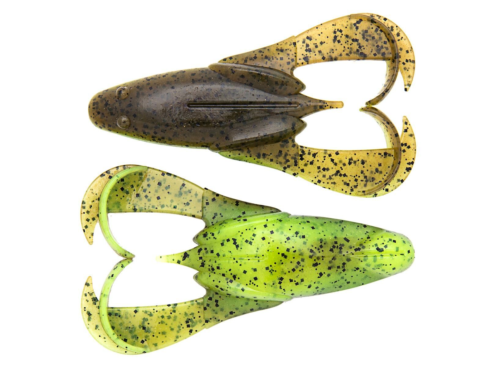 3.5" Noisy Flapper - Green Pumpkin / Chartreuse