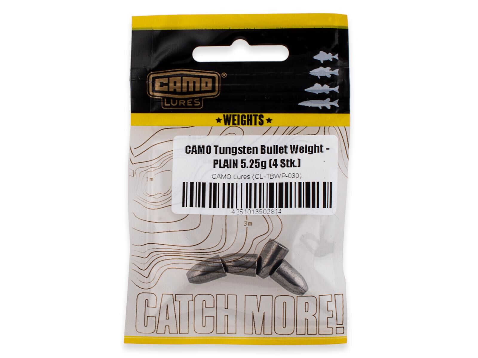 CAMO Tungsten Bullet Weight - PLAIN 8.8g (3 pcs.)