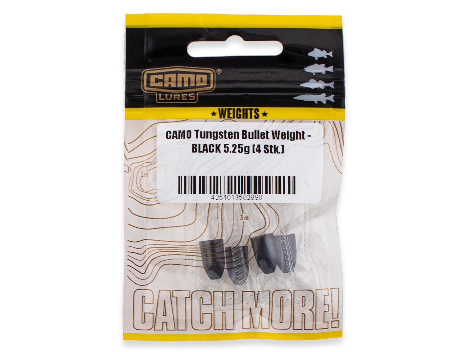 CAMO Tungsten Bullet Weight - BLACK 10.5g (2 Stk.)