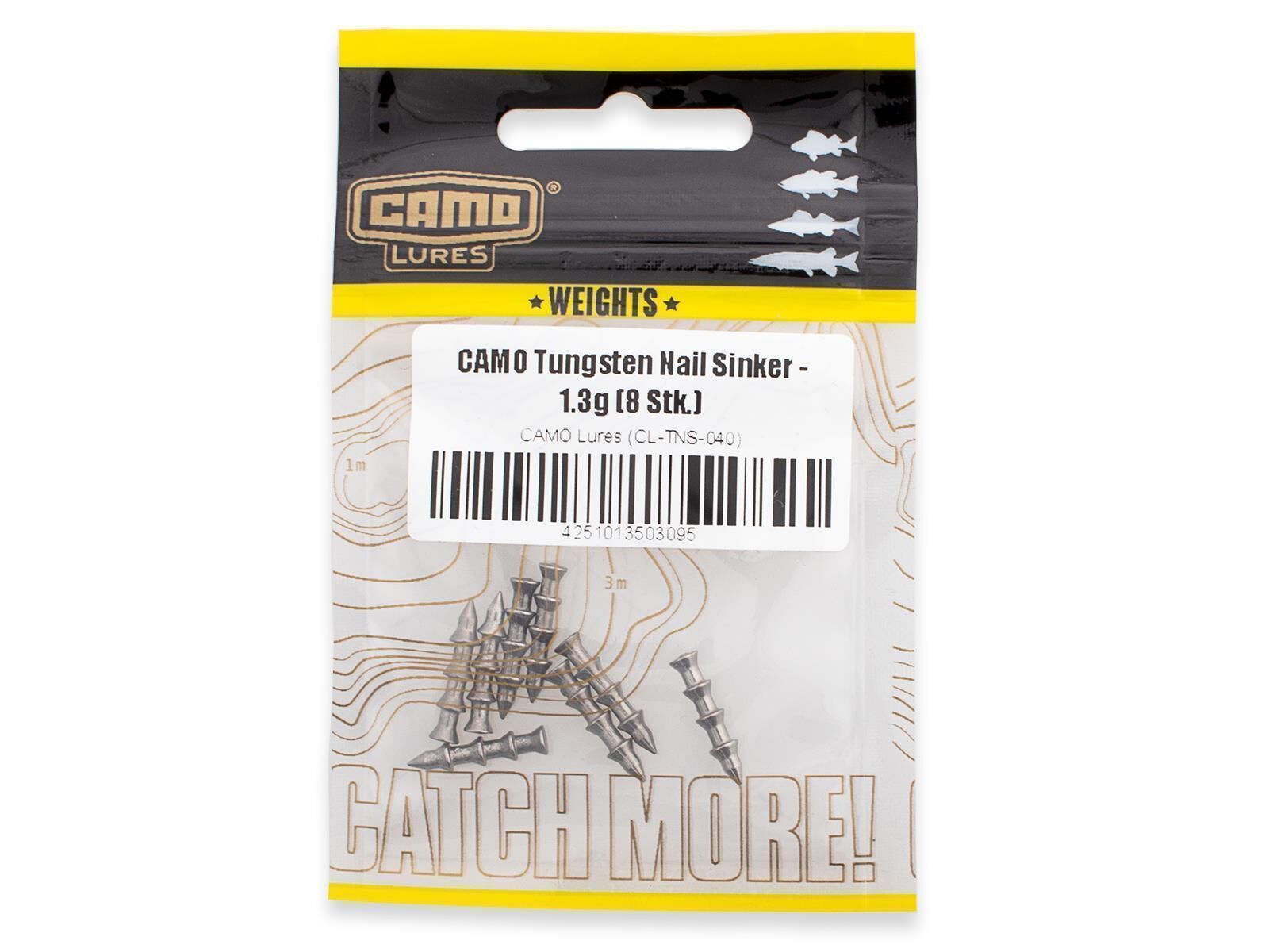 CAMO Tungsten Nail Sinker - 0.3g (10 Stk.)