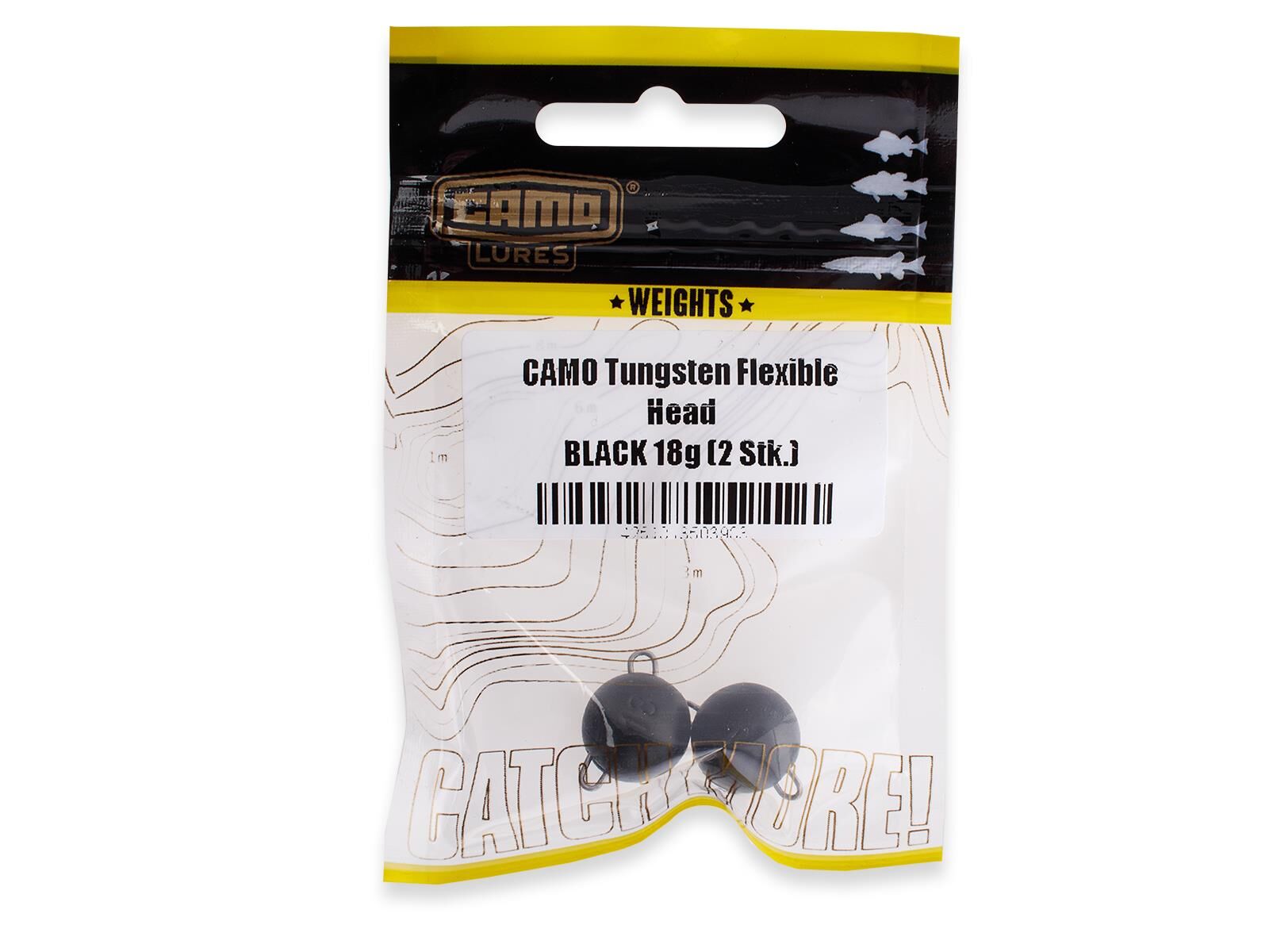 CAMO Tungsten Flexible Head - BLACK 10g (2 pcs.)