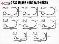 VMC Light Inline Hooks (7237) - Size 4/0