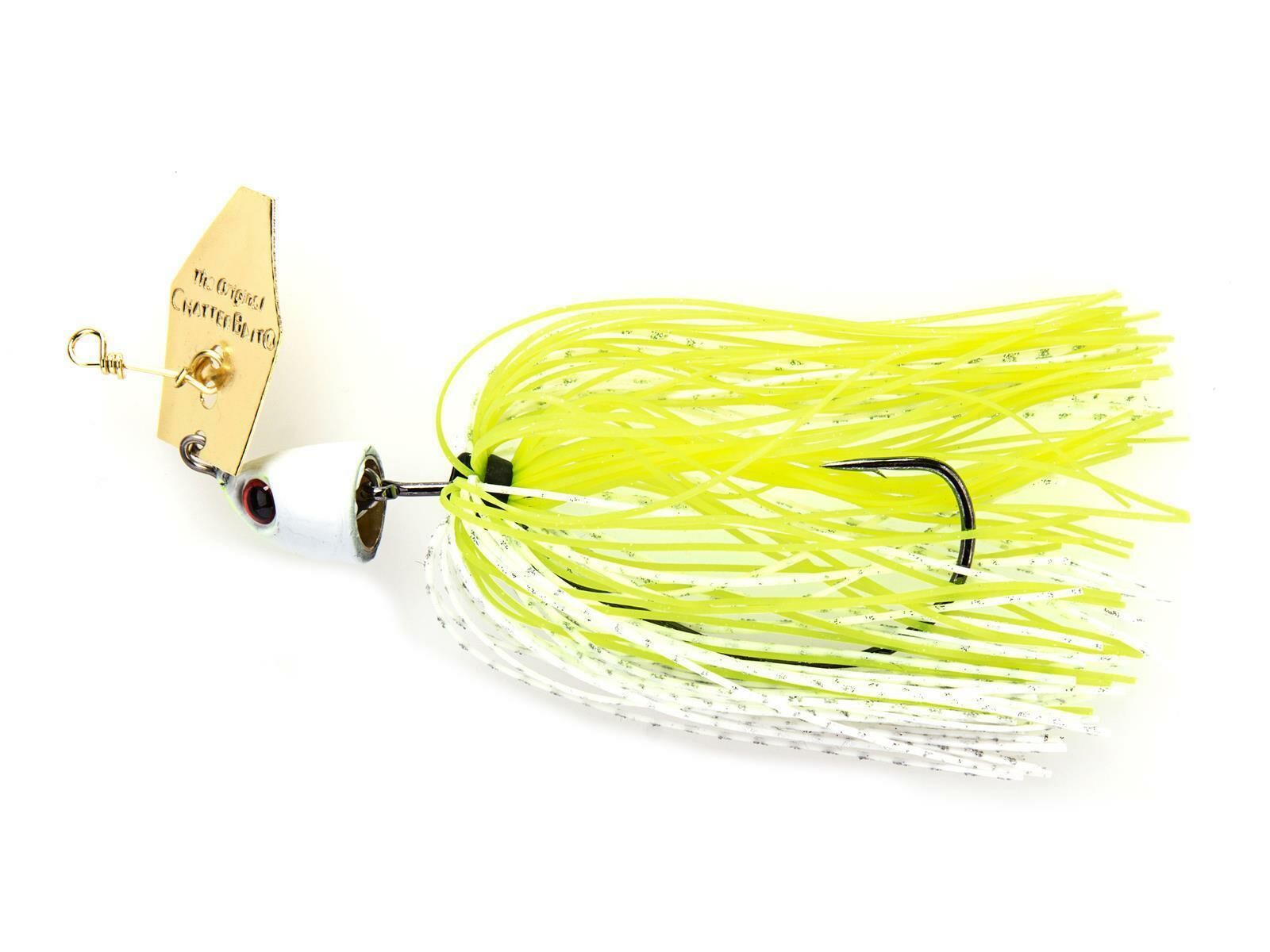 10.5g ChatterBait Freedom - Chartreuse/White