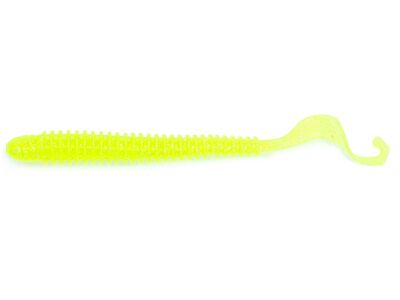 3.5" G-Tail Saturn - Chartreuse Silver Glitter