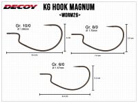 Kg Hook Magnum Worm26 - Gr. 8/0