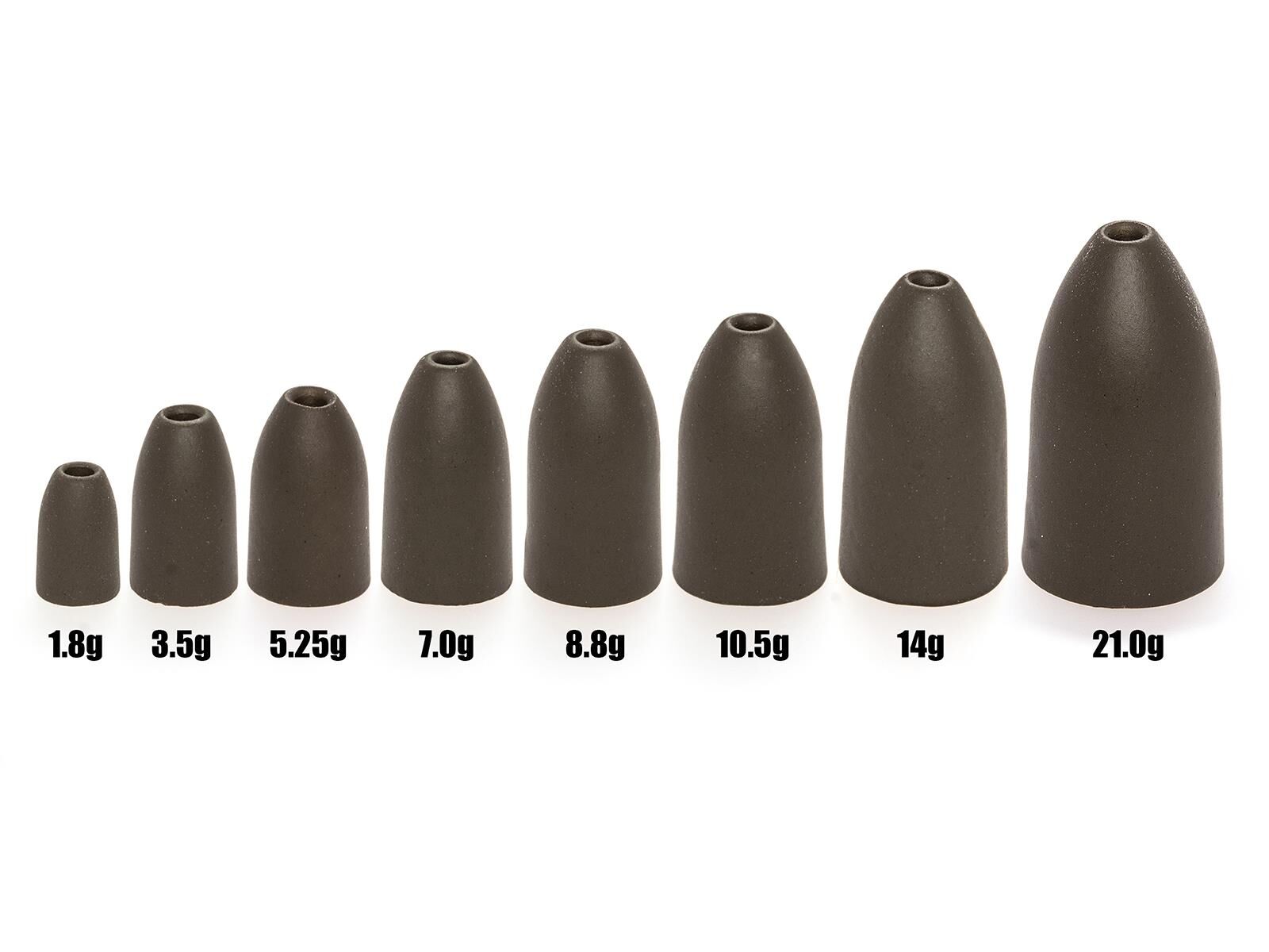 CAMO Tungsten Bullet Weight - GREEN PUMPKIN 8.8g (3 Stk.)