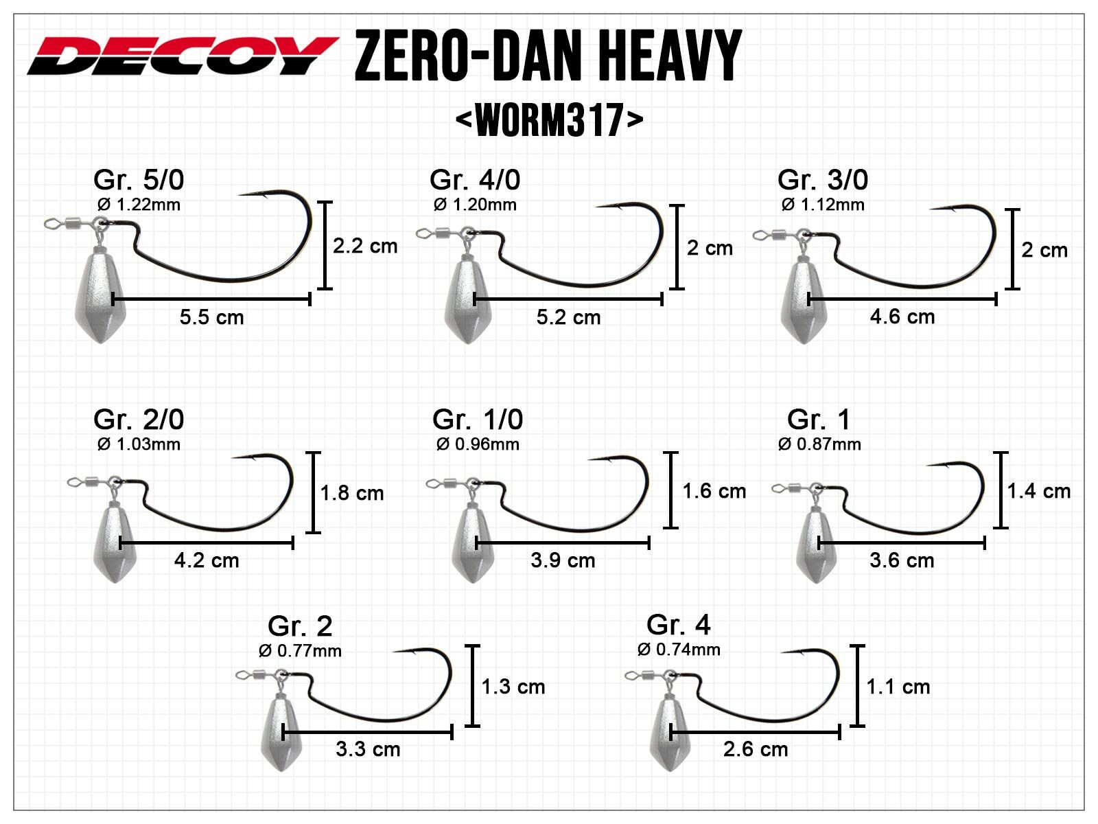 ZERO-Dan Worm317 Heavy - Size 4 (3.5g)